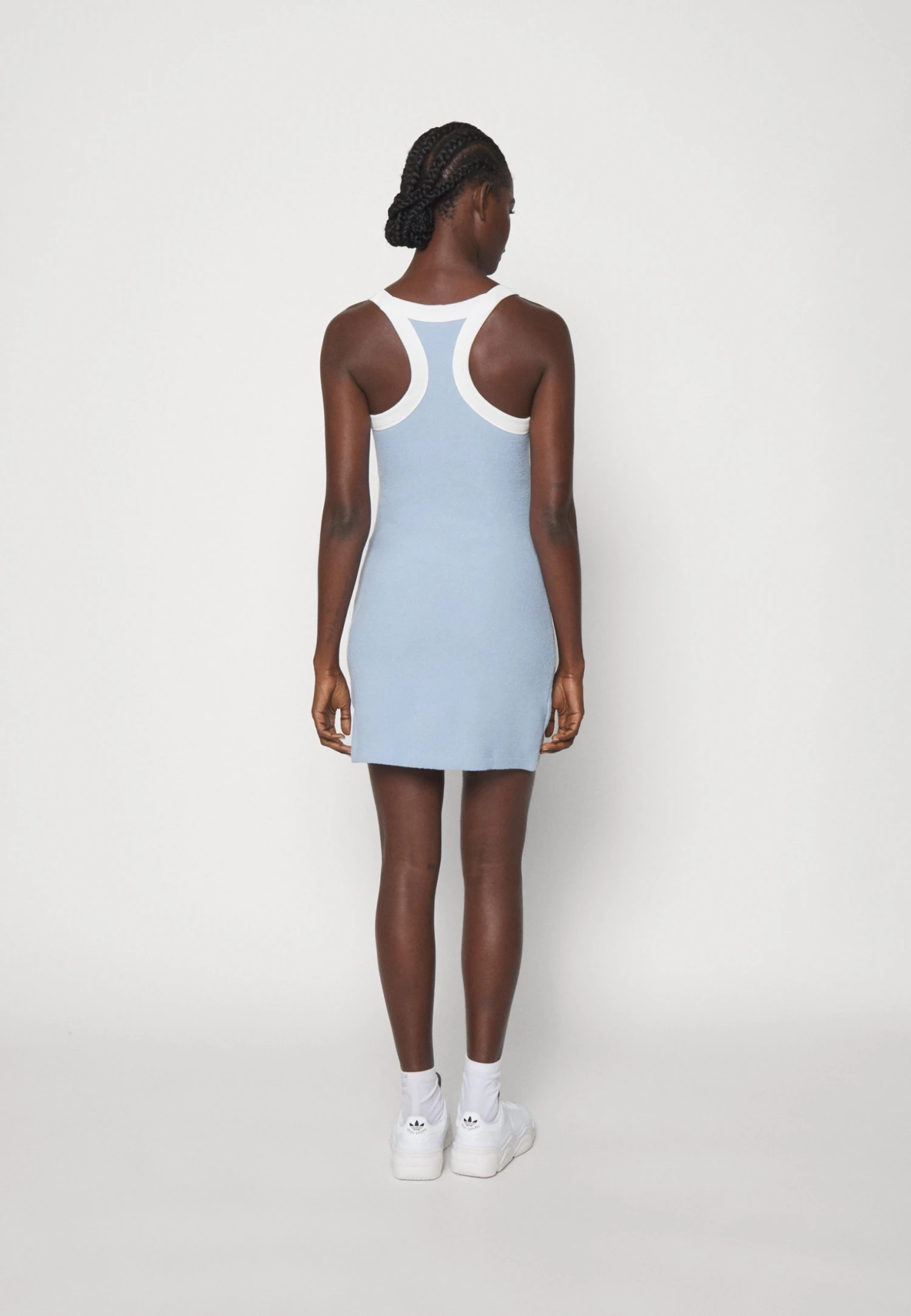 Adidas Originals Originals Racerback Midi Dress - Shift Dress - Ambient Sky 6 Adidas Originals Originals Racerback Midi Dress - Shift Dress - Ambient Sky - Image 4