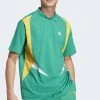 Adidas Sportswear M Cb P - Polo Shirt - Court Green Bold Gold White