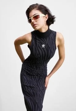 Adidas Originals Dress - Shift Dress - Carbon/Black -Adidas Shop 6337549a3f9e4bfaa414b3540316202c