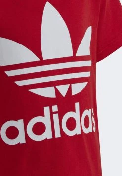 Adidas Originals Trefoil - Print T-Shirt - Red -Adidas Shop 634aad6fa7ab4e59a06437210e5ef87b