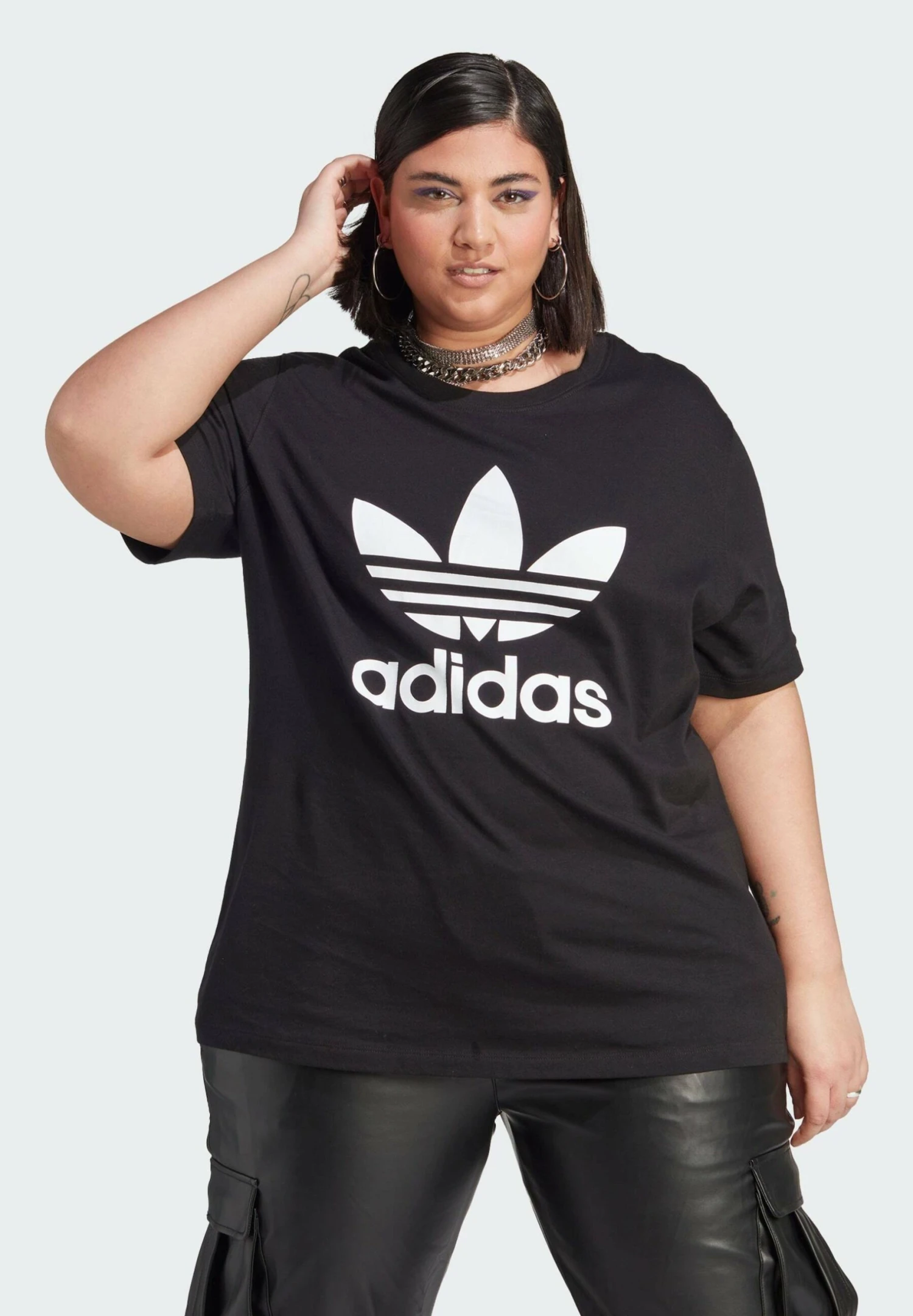 Adidas Originals Trefoil - Print T-Shirt - Black 3 Adidas Originals Trefoil - Print T-Shirt - Black