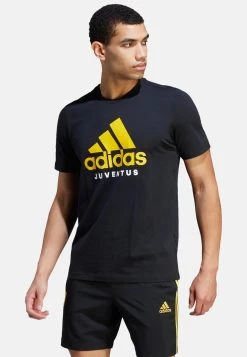 Adidas Originals Juve - Print T-Shirt - Black Yellow