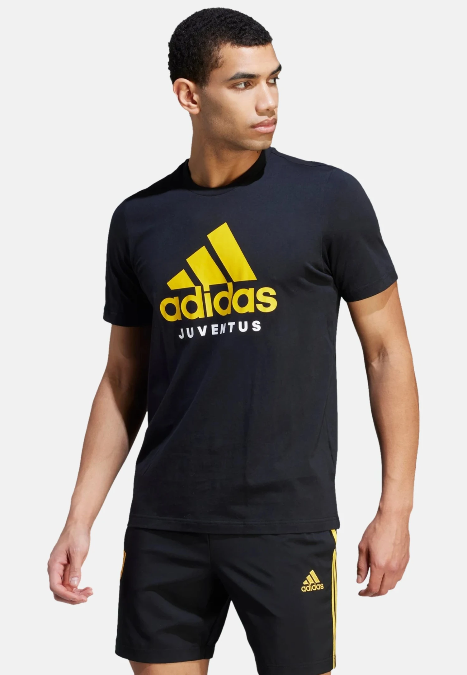 Adidas Originals Juve - Print T-Shirt - Black Yellow 3 Adidas Originals Juve - Print T-Shirt - Black Yellow