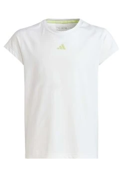 Adidas Sportswear Training Aeroready 3-Stripes - Print T-Shirt - White/Pulse Lime/Pulse Lime