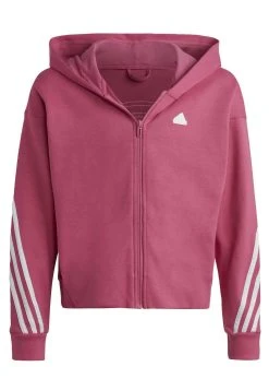 Adidas Sportswear Future Icons 3-Stripes Full-Zip- Zip-Up Sweatshirt - Preloved Fuchsia White