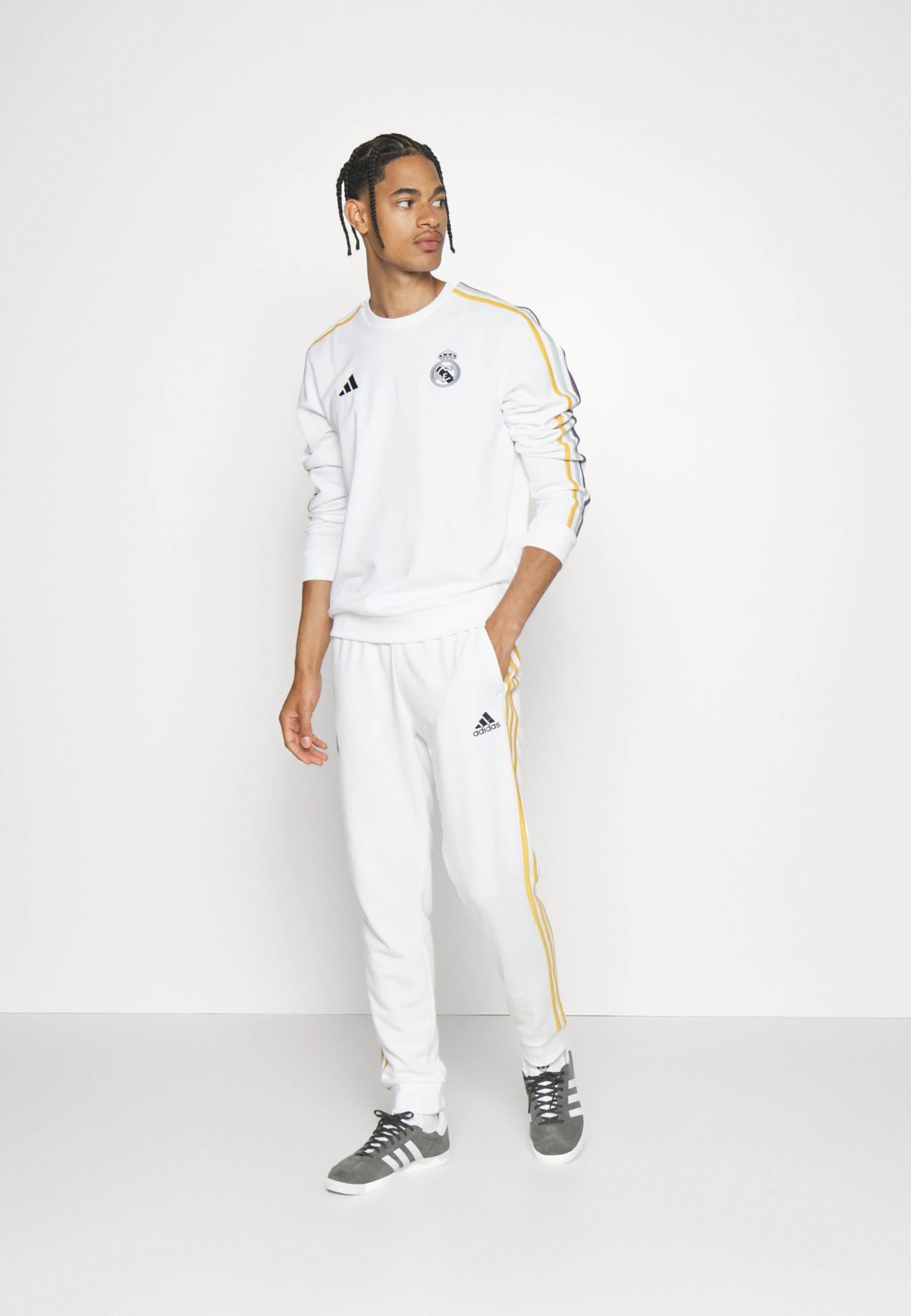 ADIDAS PERFORMANCE Real Madrid Crew - Club Wear - White 4 ADIDAS PERFORMANCE Real Madrid Crew - Club Wear - White - Image 2