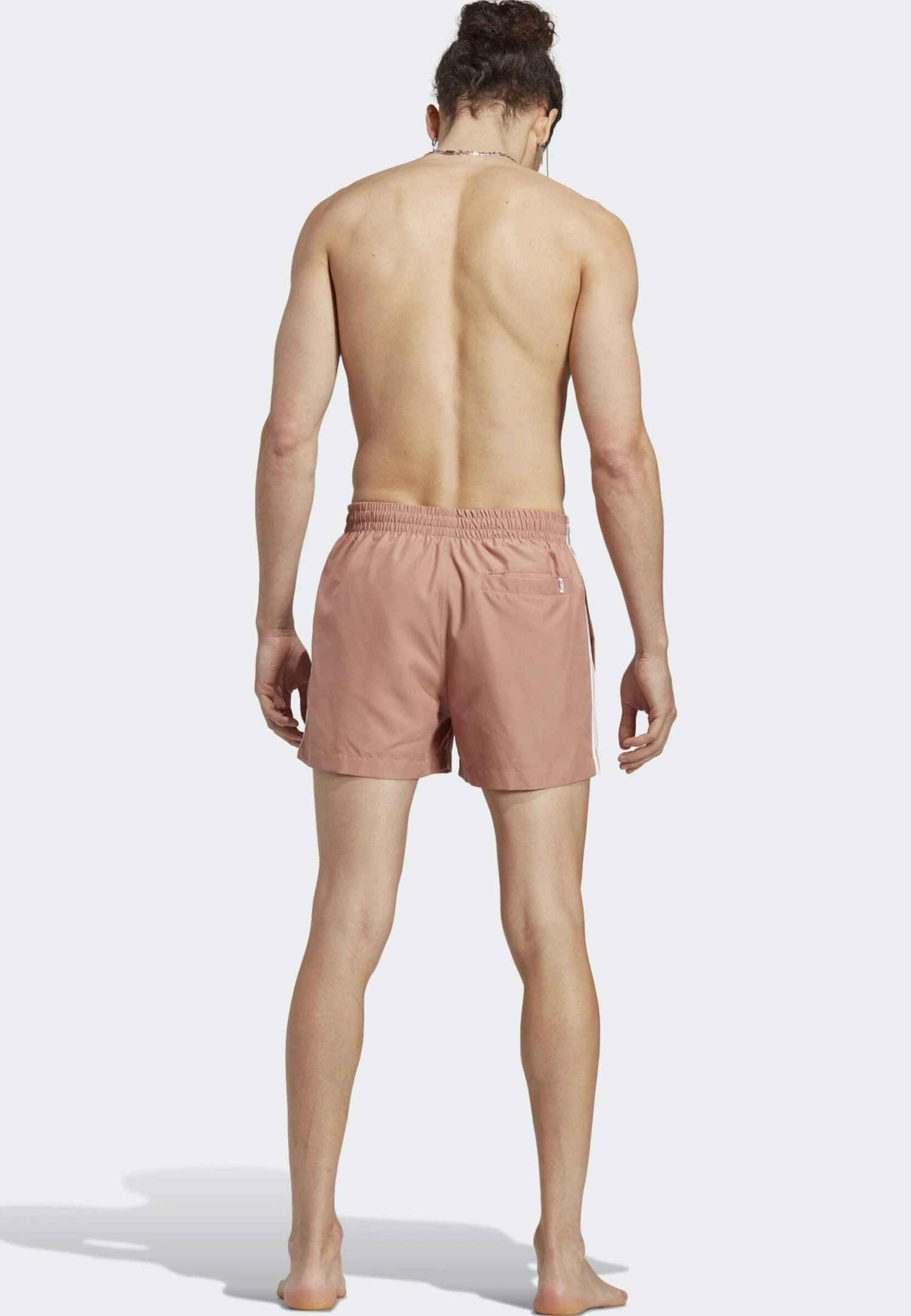 Adidas Originals 3-Stripes - Swimming Shorts - Clay Strata White 4 Adidas Originals 3-Stripes - Swimming Shorts - Clay Strata White - Image 2