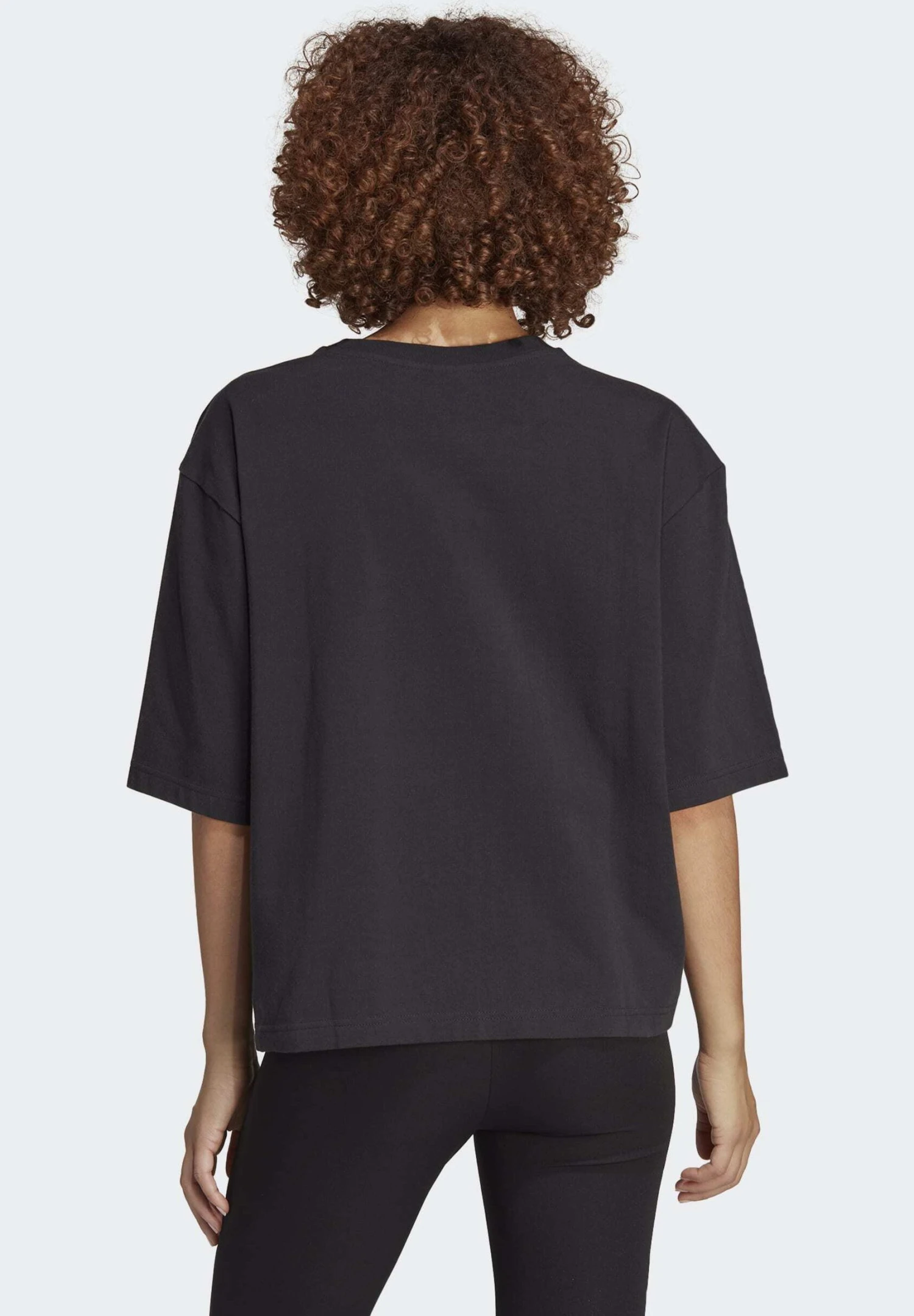 Adidas Originals Houndstooth Trefoil Infill- Print T-Shirt - Black 4 Adidas Originals Houndstooth Trefoil Infill- Print T-Shirt - Black - Image 2