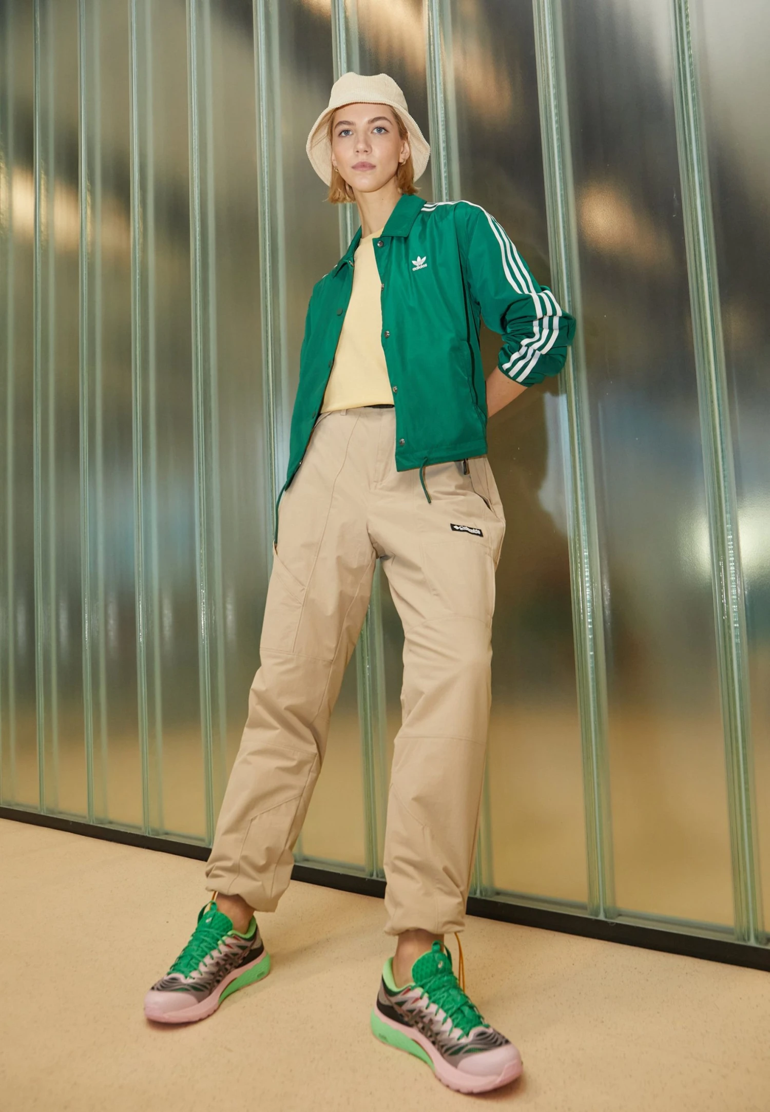 Adidas Originals Coach Jacket - Summer Jacket - Dark Green 4 Adidas Originals Coach Jacket - Summer Jacket - Dark Green - Image 2