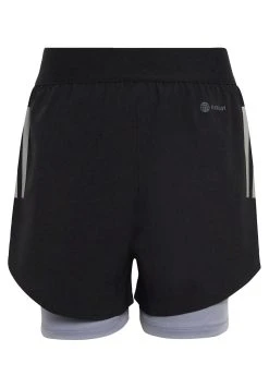 Adidas Sportswear Two-In-One Aeroready Running - Tracksuit Bottoms - BlackSilverVioletReflective Silver -Adidas Shop 6bec84f2df9747bfa8f8d0bfe0b17b81