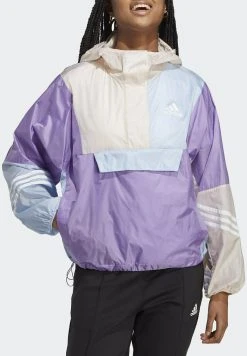 Adidas Sportswear Wind Rdy Hooded Anorak - Windbreaker - FusionQuartzBlue Dawn -Adidas Shop 6ccd3436e5e6418c8cf0e207a663dadd