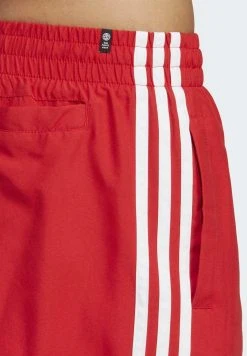 Adidas Originals Stripes - Swimming Shorts - Better Scarlet White -Adidas Shop 6dbf5444885a4a9480a31136bca520e7