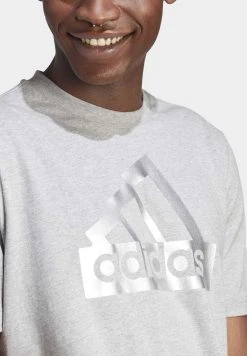 Adidas Sportswear Future Icons Metallic Tee - Print T-Shirt - Medium Grey Heather -Adidas Shop 6eb96d8e92f94741b016a8b6a1b10771