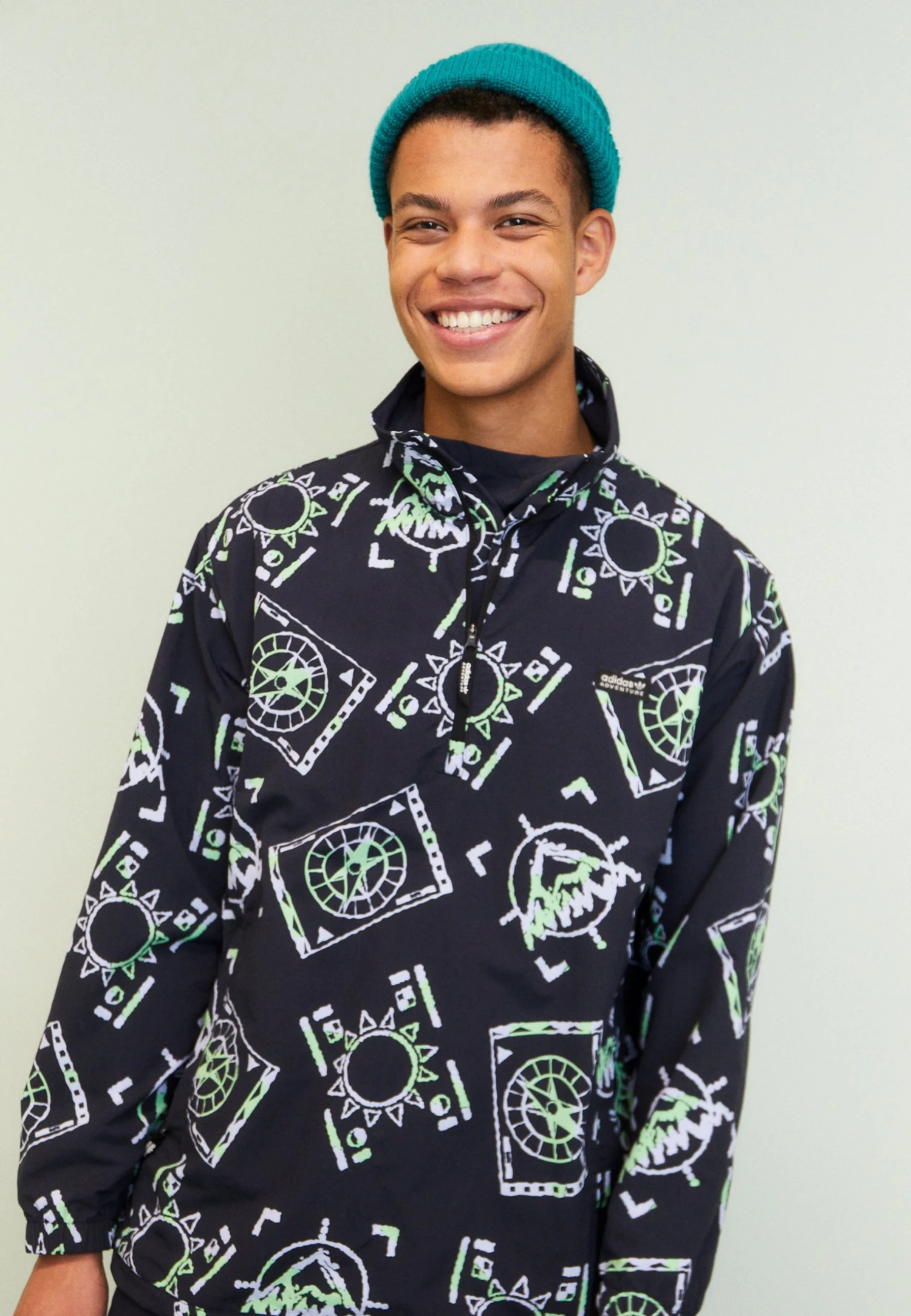 Adidas Originals Windbreaker - Multi-Coloured/Black 3 Adidas Originals Windbreaker - Multi-Coloured/Black