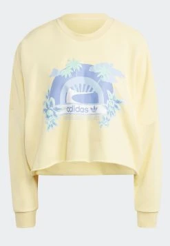 Adidas Originals Crew Graphic - Sweatshirt - Almost Yellow -Adidas Shop 72019f80d10842d6bdffb28ac14f6bdf