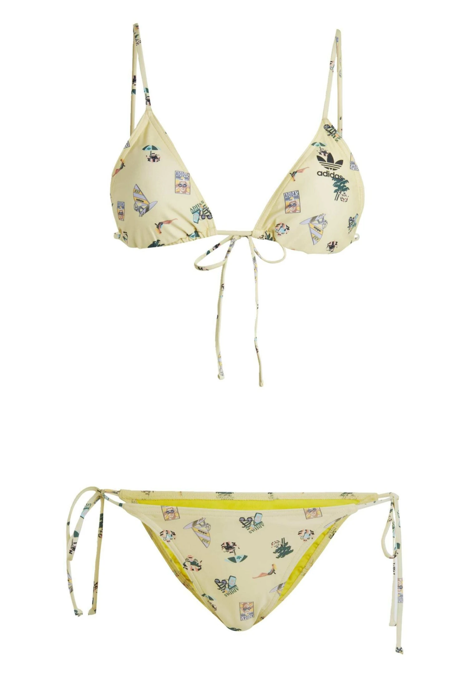 Adidas Originals Set Coney Island Cool Allover Print - Bikini - Almost Yellow/Black 9 Adidas Originals Set Coney Island Cool Allover Print - Bikini - Almost Yellow/Black - Image 7
