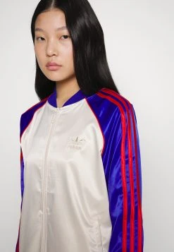 Adidas Originals Track - Bomber Jacket - White/Lucid Blue -Adidas Shop 7619dfad430142a99fff11177c2ff5c1