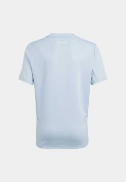 Adidas Sportswear Aeroready Training- Print T-Shirt - Blue Silver Metallic -Adidas Shop 770e829b37f04f38ac60f26dadfcb552