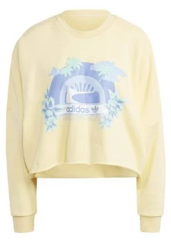 Adidas Originals Crew Graphic - Sweatshirt - Almost Yellow -Adidas Shop 77c7c9d6ef014333aafa7879944fe107