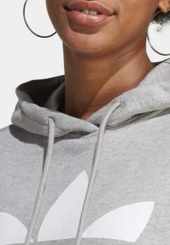 Adidas Originals Trefoil- Hoodie - Medium Grey Heather -Adidas Shop 78d9fddefc47445b9be54a82325403ef