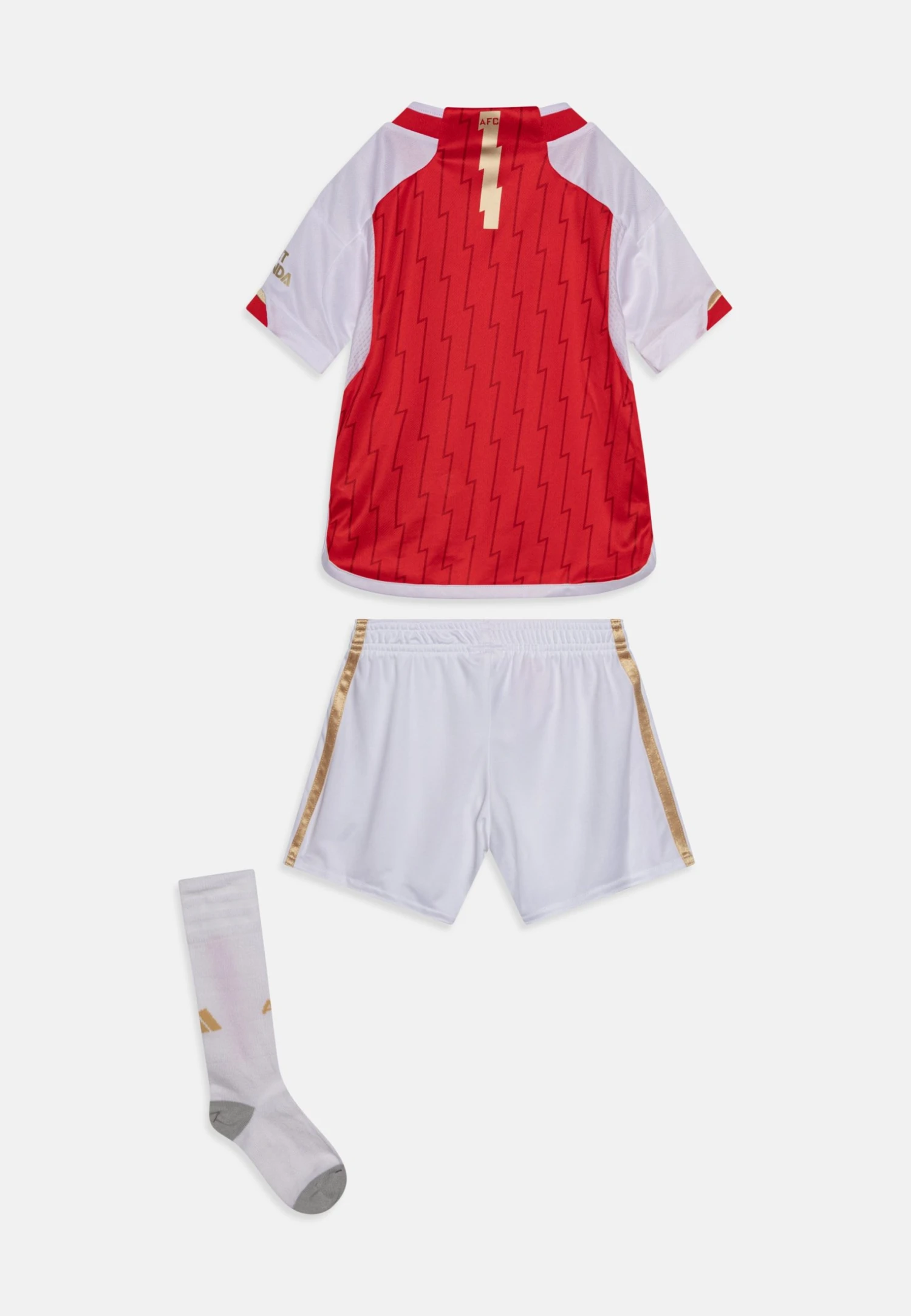 ADIDAS PERFORMANCE Arsenal Fc Home Mini Kit Unisex Set - Sports T-Shirt - Better Scarlet/White 4 ADIDAS PERFORMANCE Arsenal Fc Home Mini Kit Unisex Set - Sports T-Shirt - Better Scarlet/White - Image 2