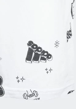 Adidas Sportswear Brand Love Allover Print - Print T-Shirt - White Black -Adidas Shop 7b2acf90d4a840348c44b7d09b931b4c