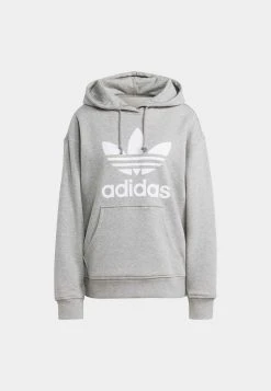 Adidas Originals Trefoil- Hoodie - Medium Grey Heather -Adidas Shop 7c92ba36987b4e96ad9e7b7f878334b3