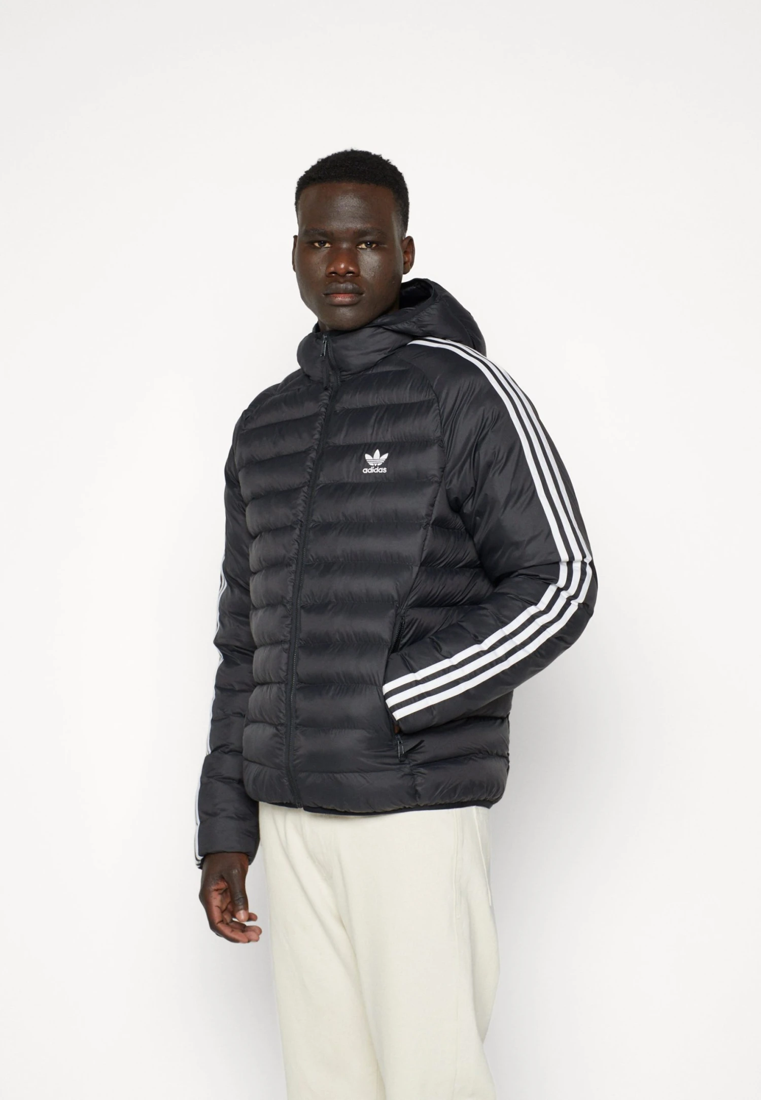 Adidas Originals Pad Hooded Puff - Winter Jacket - Black/White 5 Adidas Originals Pad Hooded Puff - Winter Jacket - Black/White - Image 3