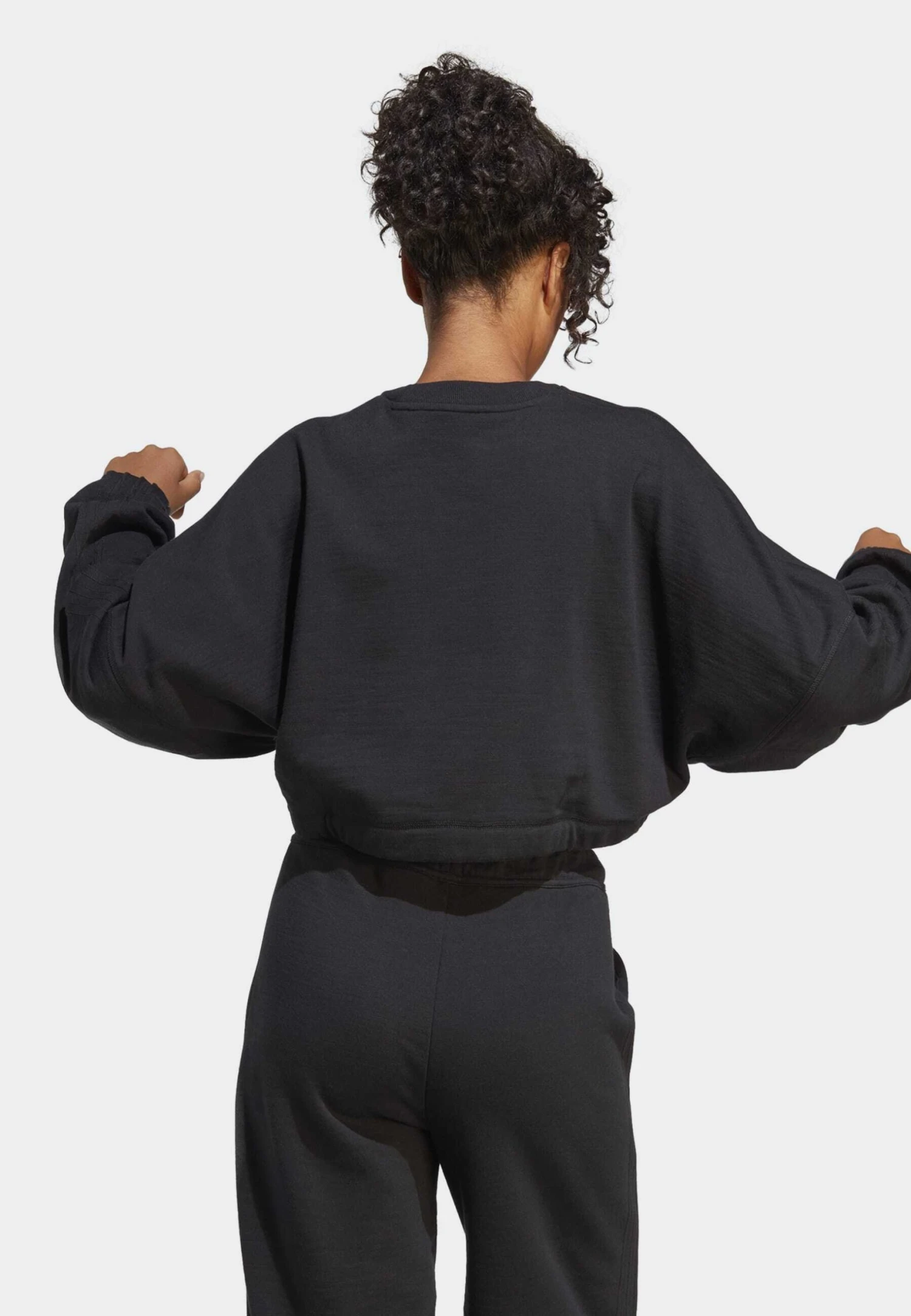 Adidas Sportswear Dance Cropped Versatile- Sweatshirt - Black Black 4 Adidas Sportswear Dance Cropped Versatile- Sweatshirt - Black Black - Image 2