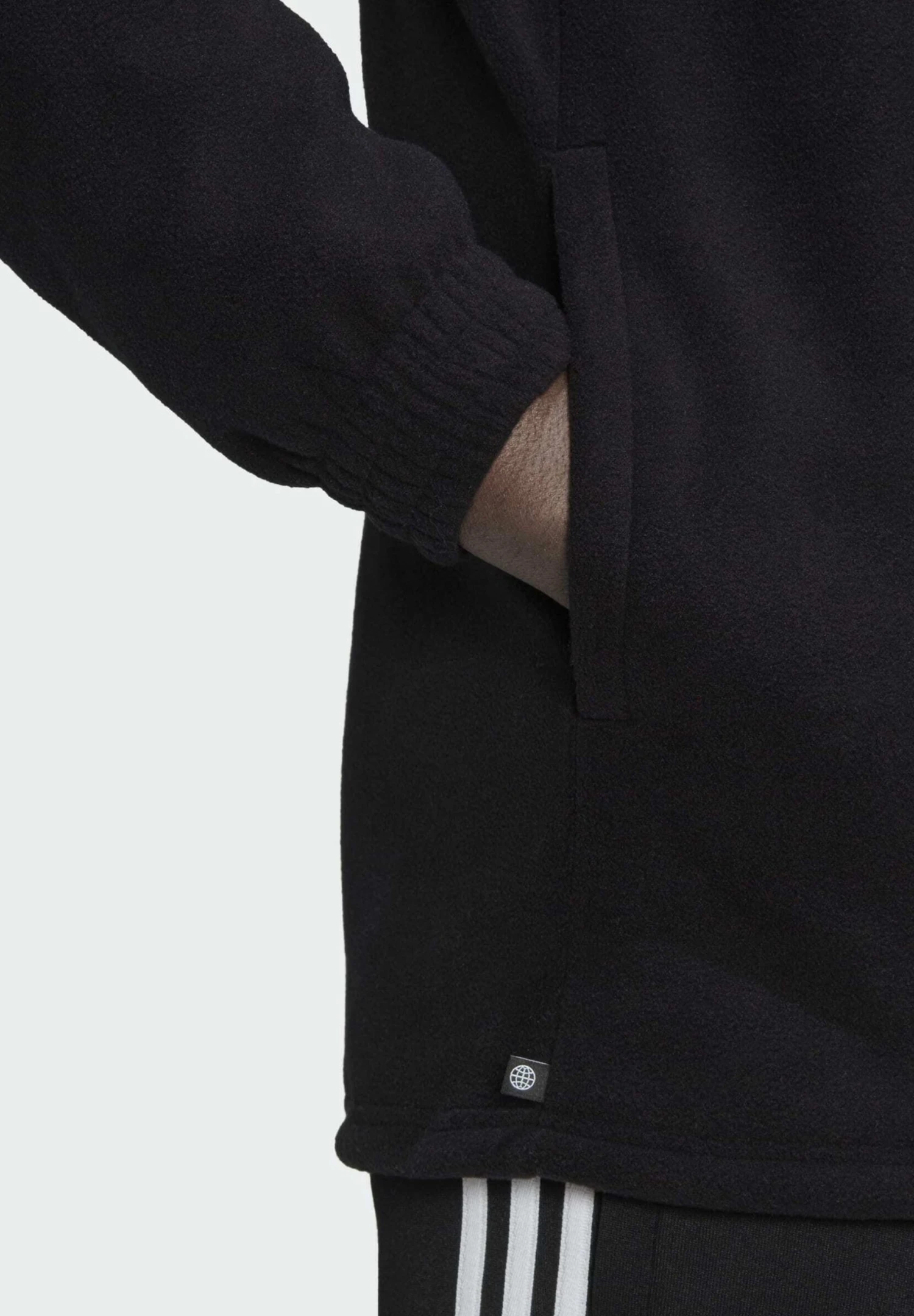 Adidas Originals Trefoil Tedd - Fleece Jacket - Black 8 Adidas Originals Trefoil Tedd - Fleece Jacket - Black - Image 6