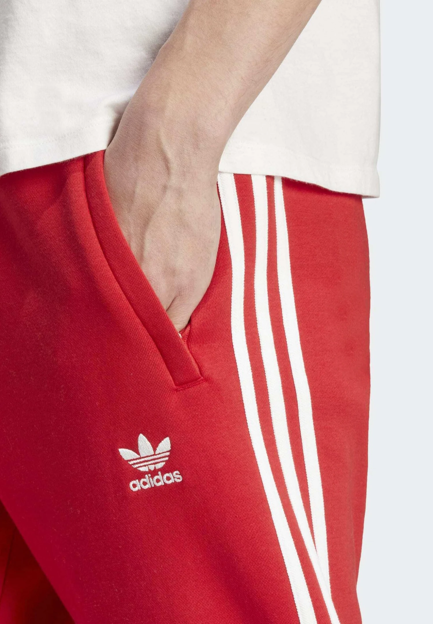 Adidas Originals 3 Stripes- Tracksuit Bottoms - Better Scarlet 5 Adidas Originals 3 Stripes- Tracksuit Bottoms - Better Scarlet - Image 3