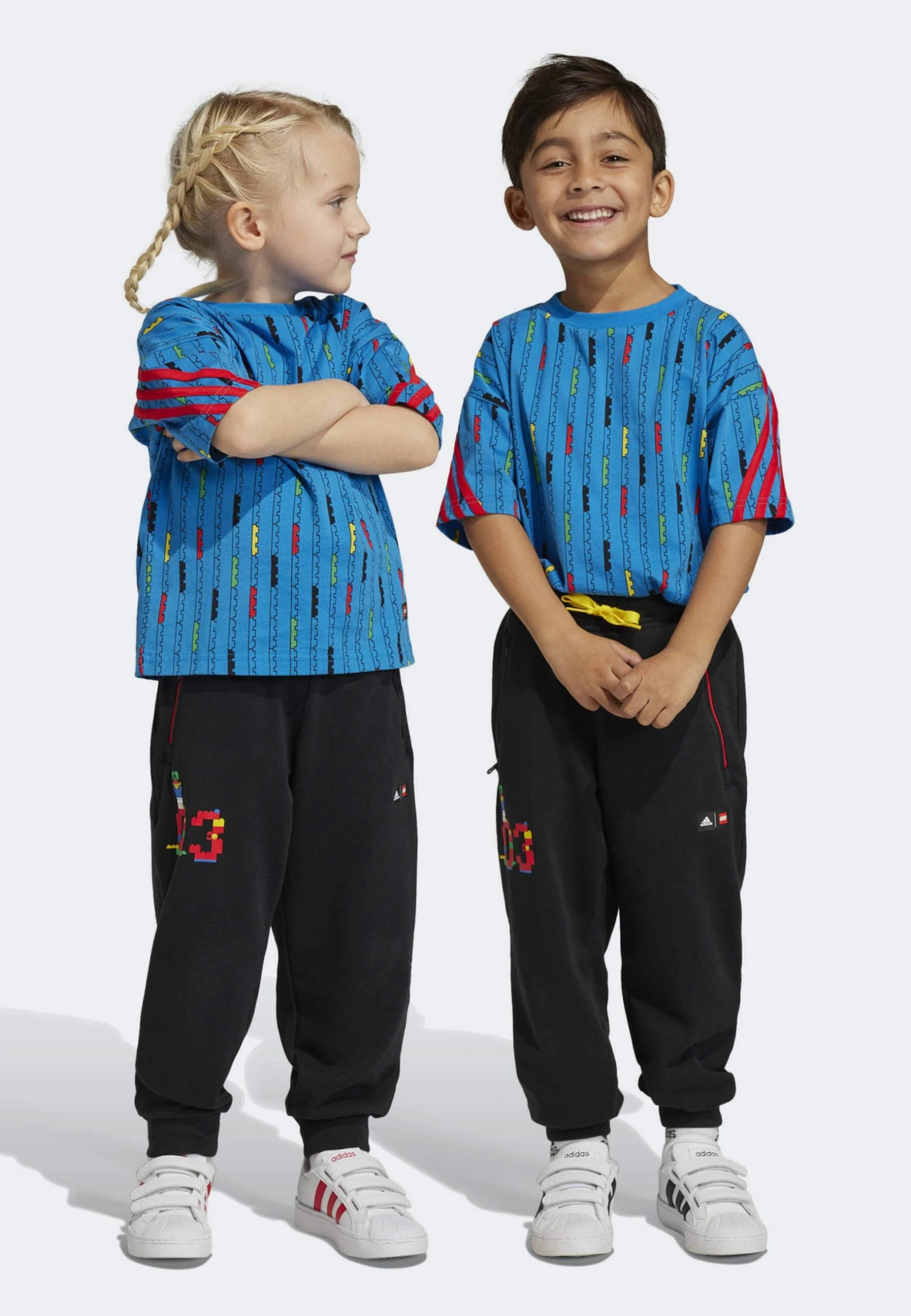 Adidas Sportswear Classic Lego® - Tracksuit Bottoms - Black Red 3 Adidas Sportswear Classic Lego® - Tracksuit Bottoms - Black Red