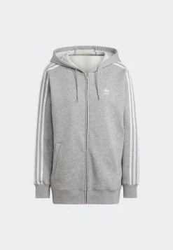 Adidas Originals Adicolor Classics 3-Stripes- Zip-Up Sweatshirt - Medium Grey Heather -Adidas Shop 8356adefe3814387bfb0d9e897f9c4d9