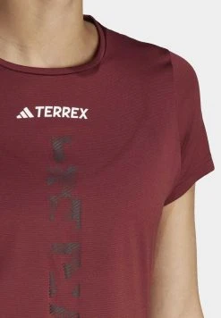 Adidas Sportswear Terrex Agravic Trail Running- Print T-Shirt - Shadow Red -Adidas Shop 8536d6abae4b49aea5e281bd7c695b55