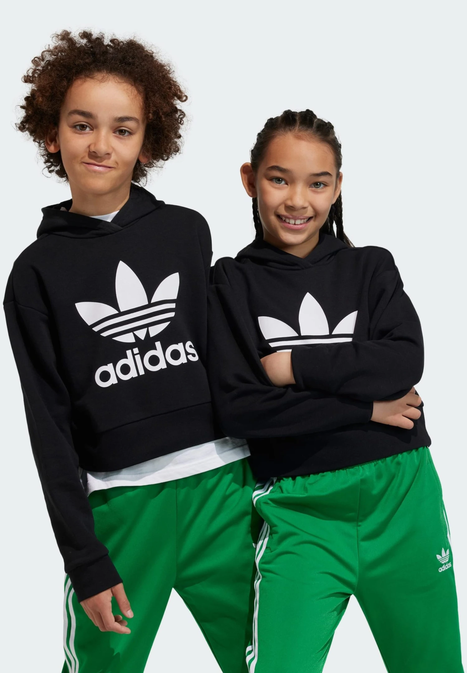Adidas Originals Cropped -Junior - Sweatshirt - Black 3 Adidas Originals Cropped -Junior - Sweatshirt - Black