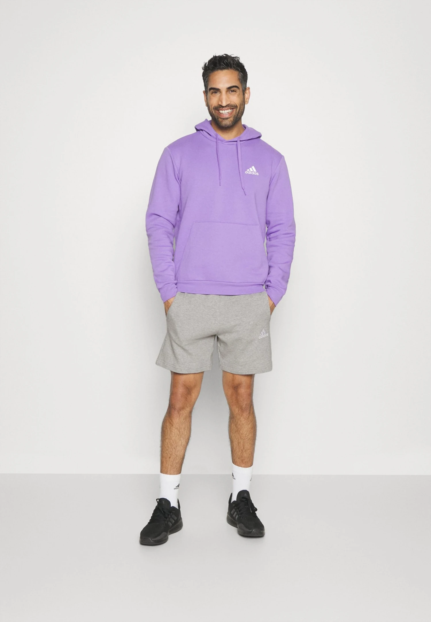 Adidas Sportswear Sports Shorts - Medium Grey Heather 4 Adidas Sportswear Sports Shorts - Medium Grey Heather - Image 2