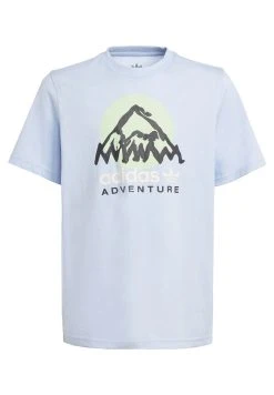 Adidas Originals Adventure- Print T-Shirt - Blue Dawn