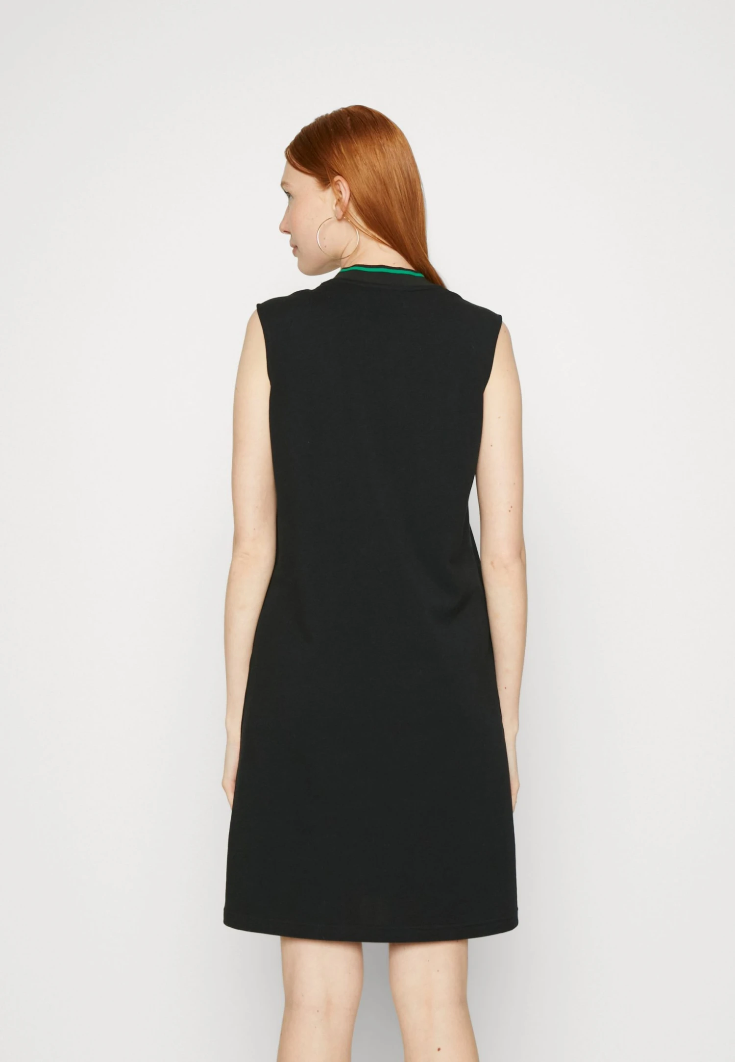 Adidas Originals Adicolor 70S V Neck Dress - Day Dress - Black 6 Adidas Originals Adicolor 70S V Neck Dress - Day Dress - Black - Image 4