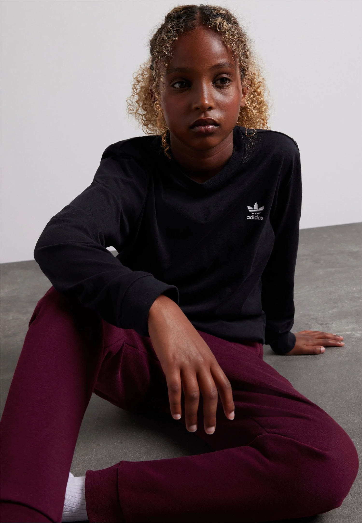 Adidas Originals Tee Junior Unisex - Long Sleeved Top - Black/White 3 Adidas Originals Tee Junior Unisex - Long Sleeved Top - Black/White