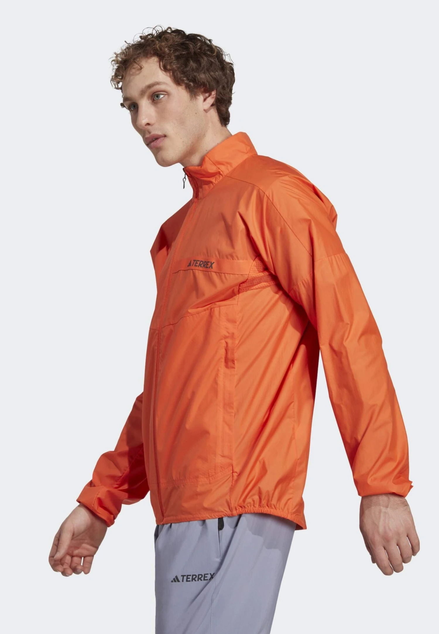 Adidas TERREX Multi Wind - Outdoor Jacket - Semi Impact Orange 5 Adidas TERREX Multi Wind - Outdoor Jacket - Semi Impact Orange - Image 3