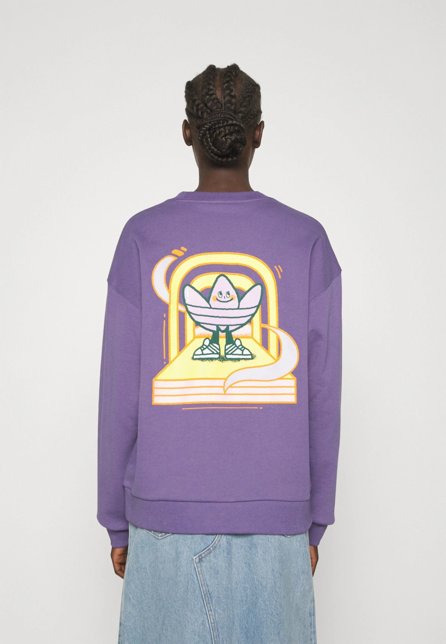 Adidas Originals Sweatshirt - Tech Purple 5 Adidas Originals Sweatshirt - Tech Purple - Image 3