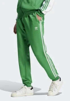 Adidas Originals Adicolor Classics+ Sst - Tracksuit Bottoms - Green Silver Metallic White