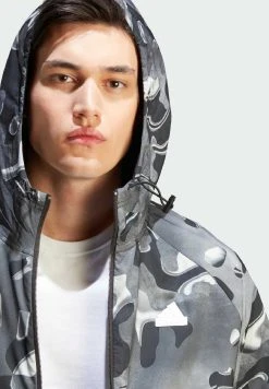 Adidas Sportswear Future Icons Allovr Print Full Zip - Training Jacket - White Black -Adidas Shop 8c81084e5ba14584b370004d886e4647