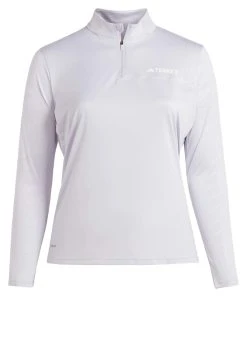 Adidas Sportswear Terrex Multi Half Zip Long Sleeve - Long Sleeved Top - Silver Dawn White -Adidas Shop 8cb0a14ec0a640dba96a3e64c507dd0e