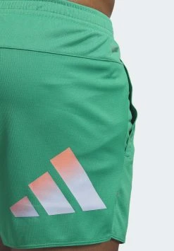 ADIDAS PERFORMANCE Run Icons 3 Bar Logo - Sports Shorts - Court Green -Adidas Shop 8cbfc97950724493bab10f4f9f1bb61d