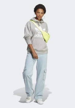 Adidas Originals Trefoil- Hoodie - Medium Grey Heather -Adidas Shop 8e8eadebfd4e4d1693a1cda95026784d