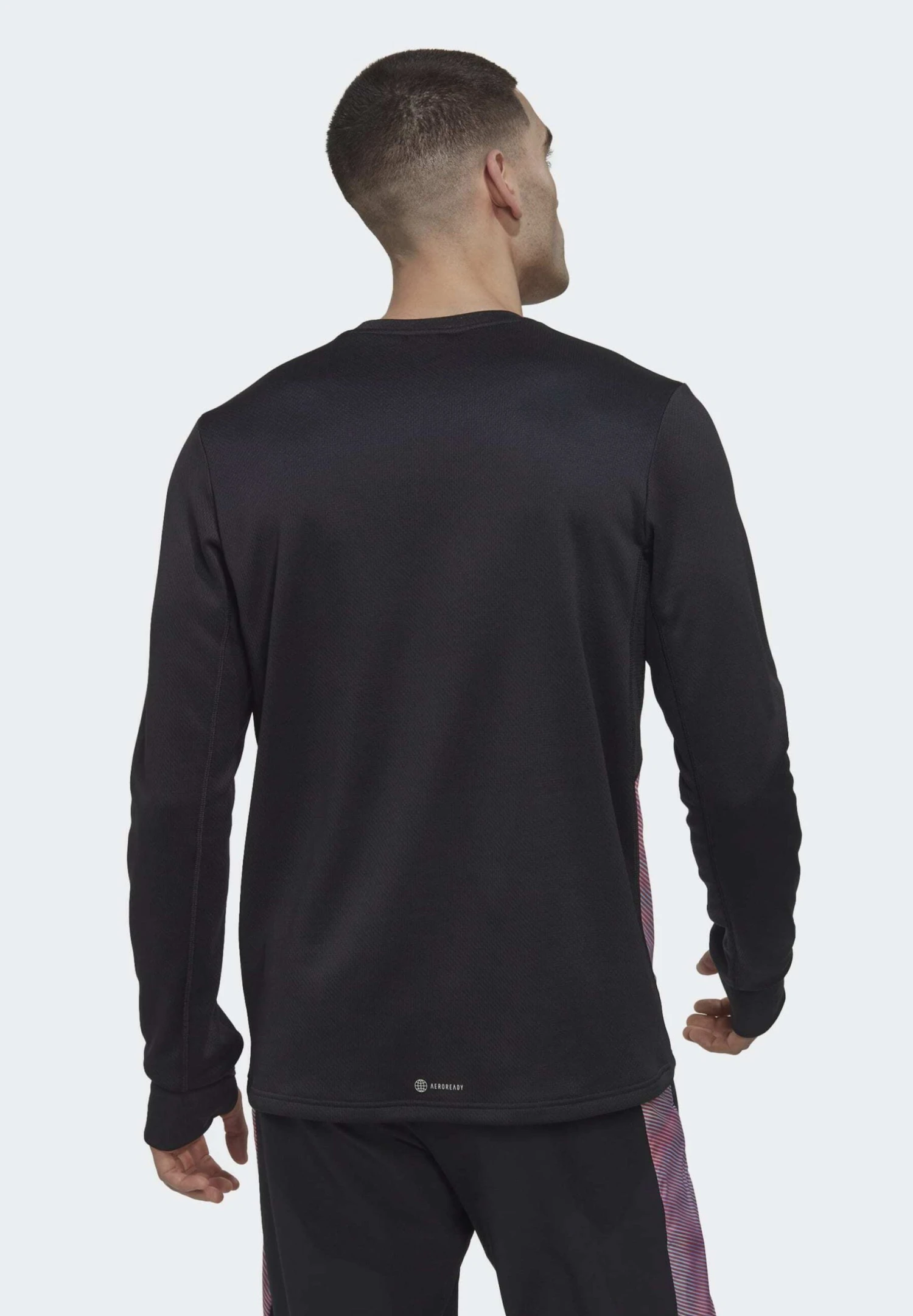 ADIDAS PERFORMANCE Own The Run Colorblock- Sweatshirt - Black/Multicolor Semi Impact/Orange 4 ADIDAS PERFORMANCE Own The Run Colorblock- Sweatshirt - Black/Multicolor Semi Impact/Orange - Image 2