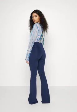 Adidas Originals Flared Pant With Split Hem - Tracksuit Bottoms - Night Indigo -Adidas Shop 8f9ad709cac946bc9331099606b36732