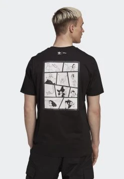 Adidas Originals Disney Gfx Ss - Print T-Shirt - Black