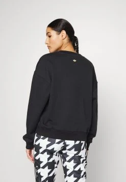Adidas Originals Houndstooth Trefoil Infill Graphic - Sweatshirt - Black -Adidas Shop 8fe0ee3e5dc04d29ab025bd4e7530e53